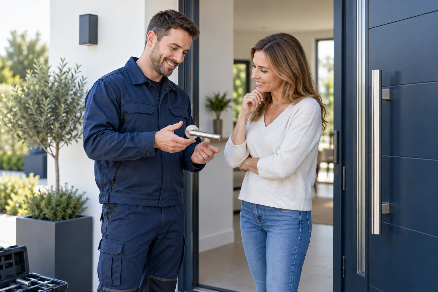 Illustrative residential locksmith