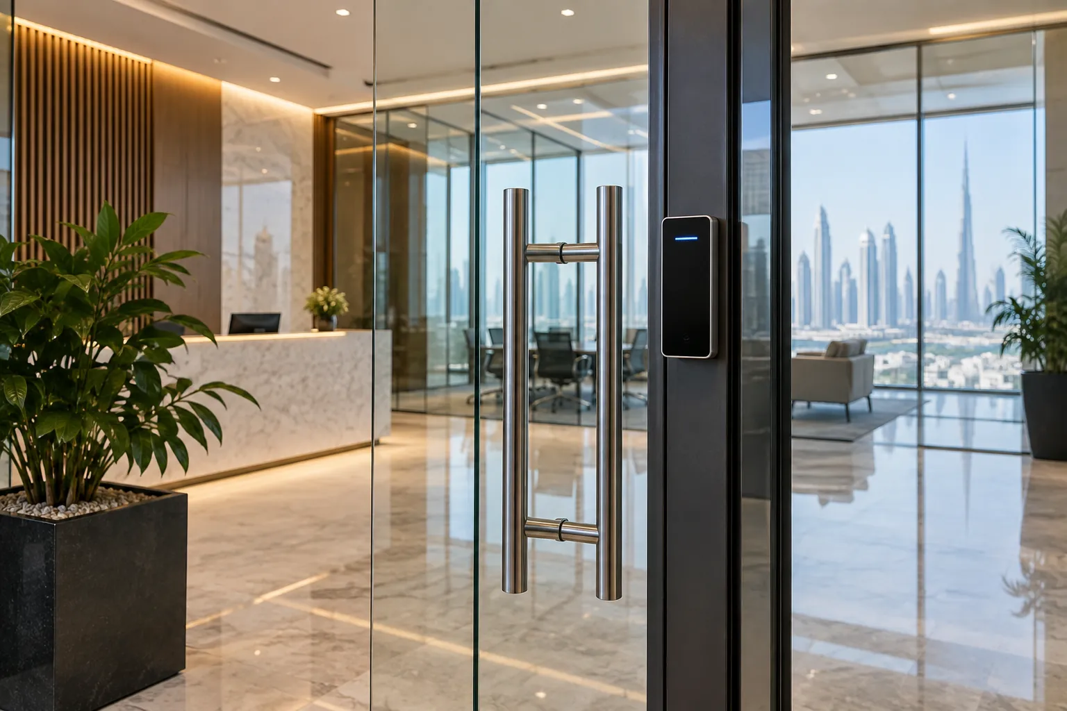 Illustrative commercial locksmith